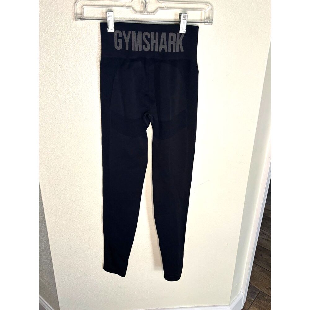 GYMSHARK Seamless Leggings Workout Gym Black Grey XS